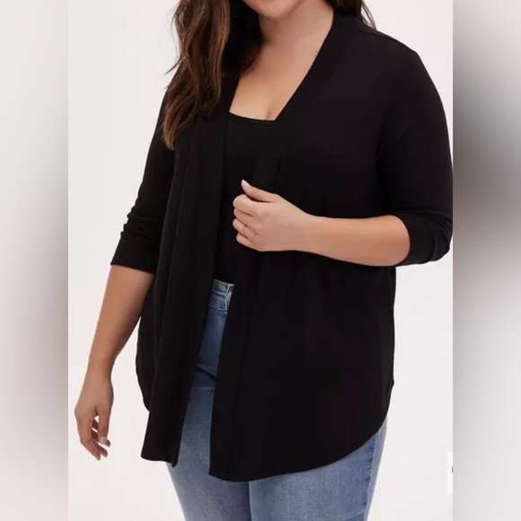 torrid Sweaters - Torrid Black Open Front Cardigan Size 2(18/20)